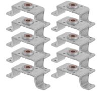 NIYANGLE Support Moteur de Sèche-cheveux en Fer Argenté, Résistant la Chaleur, Facile à Remplacer, Lot de 10 Pièces pour Réparation et Usage Quotidien DIY