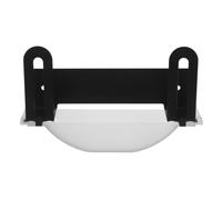 NIYANGLE Support Mural en Acier au Carbone et Plastique Noir Installation sans Perçage Support Stable pour Pèse-Personne Électronique pour Petites Salles de Bains et Chambres