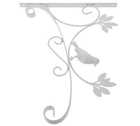NIYANGLE Support Mural en Fer Blanc pour Jardinière Balcon Crochet Facile à Installer, Design Élégant et Suspendu pour Pot de Fleur Extérieur