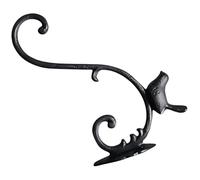 NIYANGLE Support Mural en Fonte pour Jardinière Suspendue, Crochet Décoratif Vert Style Européen, pour Pots de Fleurs et Lanternes, Fixation Murale Résistante pour Balcon, Jardin