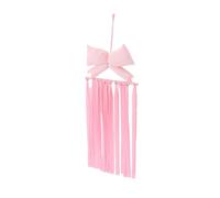NIYANGLE Support Mural et Forme Nœud Papillon pour Accessoires Cheveux Fille en Bois et Polyester Rangement Ample pour Chambre ou Dortoir