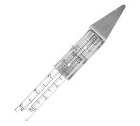 NIYANGLE Support pour Pluviomètre en Acier Inoxydable, Petit Modèle Colonne, Installation Extérieure pour Jardin et Terrasse, Mesure Précise des Précipitations avec Tube Gradué Solide,