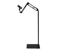 NIYANGLE Support Sèche-cheveux Sans Mains Pliable avec Bras Réglable et Pince Antidérapante Socle Stable pour Salle de Bain Chambre et Salon