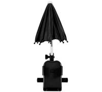 NIYANGLE Support Téléphone Vélo Noir pour Téléphone, Extérieur, Protection | Plastique, Résine et Tissu, Accès Rapide, sans Utilisation des Mains, Mini Parapluie pour Vélo Électrique