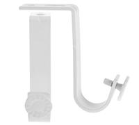 NIYANGLE Supports de Tringle à Rideaux 2 Pièces en Fer Peint Blanc, Fixation Murale pour Tube Ø 22 Mm, Antirouille, Kit pour Salon Chambre la Cuisine Salle de Bain, Accessoires Pratiques et Stables