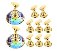 NIYANGLE Supports Magnétiques pour Pratique du Nail Art, 2 Sets Compacts et Légers, Porte-ongles en Plastique Résistant, Support D'entraînement pour Manucure Professionnel et