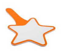 NIYANGLE Tableau de Score Effaçable à Sec Portable 20X28 CM Orange Ardoise Vierge Réutilisable pour Vote et Notation Tableau Blanc Léger pour Juges et Salle de Classe