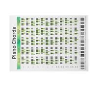 NIYANGLE Tableau des Harmonies de Piano et Pratique pour Débutants Guide de Référence Rapide pour Apprendre Les Touches Théorie Musicale