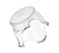 NIYANGLE Tabouret Salle de Bain Antidérapant Transparent Moyen Tabouret Garçon et Filles en Pet Épaissi Marchepied Polyvalent pour Toilettes et Usage Domestique Siège Pratique pour Salle