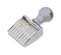 NIYANGLE Tampon Dateur à 8 Chiffres Réglable Molette Rotative en Métal et Caoutchouc Tampon Dateur Manuel Portable pour Agendas Scrapbooking et Usage Quotidien Accessoire de Classement