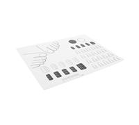 NIYANGLE Tapis De Manucure Silicone Tapis Pour Ongles Plateau De Transfert Coussinet Pour Pratique Ongles Support Pour Vernis à