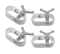 NIYANGLE Tendeur de Câble en Acier Robuste 4 Pcs, Outil de Serrage Réglable pour Câble Métallique, pour Clôtures, Bâches et Usage Extérieur, Mini Treuil Manuel Polyvalent, Tendeur de Fil