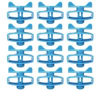 NIYANGLE Tendeurs de Fil en Plastique Bleu, Haute Performance et Facile à Installer Lot de 24 Accessoires pour Clôture Électrique Agricole pour Clôtures Électriques