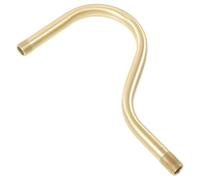 NIYANGLE Tige de Lampe Cuivre Massif Creuse Support Courbé pour Applique Murale Tube Extension Léger et Robuste avec Filetage de Rechange pour Fixation Lampe Intérieure