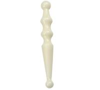 NIYANGLE Tige de Massage en Bois Naturel pour Pieds et Corps, Outil Portable et Confortable Après une Longue Marche, Forme Rétro Traditionnelle en Abs Beige