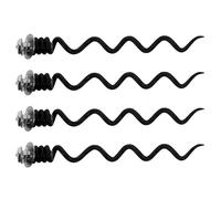 NIYANGLE Tire-Bouchon Vis sans Fin en Spirale 4 Pièces, Embouts Métalliques de Rechange pour Ouvre-Bouteille Vin, Utilisation Professionnelle à Domicile