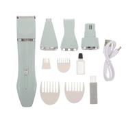 NIYANGLE Tondeuse pour Chat et Chien Étanche Faible Bruit, Lame en Acier Inoxydable, Kit de Toilettage Vert pour Élimination des Poils et Mue