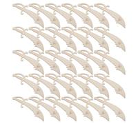 NIYANGLE Tranches de Bois Imitation Petites Couteaux 40 Pcs pour Artisanat du Bois Pirate Kit Loisirs Créatifs DIY Peinture Ensemble D'outils Débutants