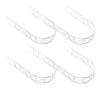 NIYANGLE Treillis en Fer Blanc Support Résistant aux Intempéries Lot de 4 pour Plantes Grimpantes Facile à Démonter, pour Créer Un Espace Vert Cosy en Intérieur ou Jardin
