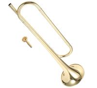 NIYANGLE Trompette Laiton pour Garçon Fille Débutants Instrument Standard si B Finition Laquée Adaptée Aux Garçons et Filles pour Orchestre Scolaire et Fanfare