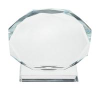 NIYANGLE Trophée Octogonal en Cristal Verre Élégant pour Récompenses d'entreprise, Facile à Exposer, pour Reconnaissance des Employés et Cérémonies de Remise