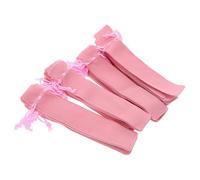 NIYANGLE Trousse à Stylos à Cordon en Velours Double Épaisseur Petite Pochette Rose 35 Pièces Protection Renforcée pour École Bureau et Voyage Étui Compact pour Instruments D’Écriture