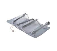 NIYANGLE Trousse De Maquillage Amovible Grosse Capacité, Taille Moyenne, en PU Rose, Trousse à Cosmétiques Enroulable, pour Voyageuses, Rangement Suspendu Pratique