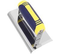 NIYANGLE Truelle D’angle en Acier Inoxydable pour Cloisons Sèches, Outil Manuel de Finition et Réparation des Bords, Truelle à Plâtrer Ergonomique pour Travaux de Rénovation et Enduit Mural