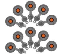 NIYANGLE Valve de Réparation d'oreiller de Voyage en TPU Étanche, Bouchon de Valve Gonflable pour Matériel de Camping, Lot de 10 Pièces, Accessoire Coussin Gonflable pour