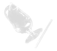 NIYANGLE Verre à Cocktail en Verre Transparent à Grand Embout, Construction Délicate, Polyvalent pour Bar et Maison, Design Élégant et Forme Originale Réutilisable