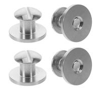 NIYANGLE Vis de Fixation pour Plaque Dorsale de Plongée sous-Marine en Acier Inoxydable Kit 4 Pièces Accessoires de Plongée pour Harnais, Bouteilles et Matériel Plaque Arrière Robuste