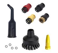 NIYATA 11Pcs Accessoire Nettoyeur Vapeur pour Karcher, Accessoires pour Nettoyeurs Vapeur avec Buses,Bagues d'Etanchéité,Brosses Rondes,Pour Kärcher SC1 SC2 SC3 SC4 SC5 SC7 CTK10