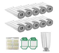 NIYATA 13Pcs Sacs Aspirateur pour Vorwerk Kobold VK7,Sac pour Vorwerk Kobold,Sac de Rechange avec 2 Pré-filtres et 6 Parfums,Accessoires pour Aspirateurs pour Nettoyage Domestique