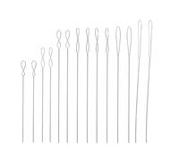 NIYATA 14 aiguilles à perle, aiguilles à rocaille, 7 tailles différentes, convient pour bracelets et bijoux, extra longs et flexibles