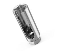 NIYATA 22mm Douille pour Capteur D'oxygène,Douille Sonde Lambda,1/2" Drive Acier Chrome-Vanadium Découpe Latérale,Clé Universelle Réparation Auto pour Capteur O2 Chauffé et Non Chauffé