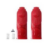 NIYATA 2Pcs Boutons de Verrouillage à Clip avec Ressort pour Dyson V6 V7 V8 V10 V11V12 V15,Pièces de Rechange du Bouton Interrupteur de l'Aspirateur pour Dyson,55 x 18 mm,Rouge