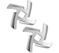 NIYATA 2Pcs Lame Hachoir a Viande #5,Couteau pour Hachoir a Viande Kitchenaid,Lame Hachoir Kitchenaid,Diamètre du Trou 8.3mm,Coupe Transversale à Trou Carré pour Hachoir à Viande #5