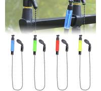 NIYATA 4 PCS Chain Indicateur Morsure de pour Carpe D'Activité, Ecureuil Carpe, Balanciers pour La Pêche à La Carpe, Swinger Peche Carpe, pour La Pêche Nocturne de La Carpe