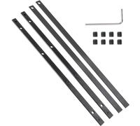 NIYATA 4Pcs Connecteurs de Rail de Guidage, Connecteur de Rail de Guidage pour Festool,Connecteur de Rail de Guidage pour Makita, pour Rail Droit Rail Coudé Rail Carré à Rideaux,Noir