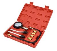NIYATA Kit de Testeur de Compression，Moteur Essence Outil de Diagnostic de Manomètre avec Boîtier en Plastique,Compressiometre Essence