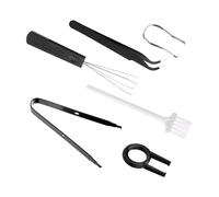 NIYATA Lot de 6 outils de retrait de touches - Extracteur de clavier - Outil de retrait de commutateurs avec capuchons de touches - Pince à épiler - Brosse de nettoyage pour clavier mécanique