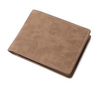 NIYATA Portefeuille Homme en Cuir Durable,ltexture vintage givrée,multifonction avec porte-cartes,compartiment à billets,poche à monnaie, adapté pour travail,affaires,quotidien,voyages(Marron)