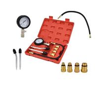 NIYATA Testeur de Compression Moteur,Compressiometre Essence et Diesel,0-300 PSI/0-21 kg/cm2 Compressiometre Moto,Testeur de Compression de Cylindre,Pour Voiture et Moto M10 M12 M14 M18