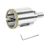 NIYATA Trépan Diamant 35mm,Scie Cloche Diamant, Scie Cloche Carrelage,avec Mèche Pilote pour Verre,Carrelage,Céramique