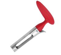 NIYATA Vide Pomme Trognon, Enleve Trognon Pomme Inox,2.5 X 18CM Evideur Pomme et Fruit,Durable et Facile à Utiliser,pour Fruits et Légumes(Rouge)