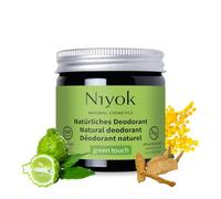 Niyok Crème déodorante anti-transpirante 2 en 1 - Green touch 40 ml