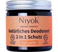Niyok Crème déodorante anti-transpirante 2 en 1 - Peach perfect 40 ml