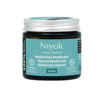 Niyok Crème déodorante anti-transpirante 2 en 1 « Aloha » (40 ml) • Déodorant naturel sans aluminium • Protection 24 h contre les odeurs et la transpiration • Déodorant crème unisexe • Crème
