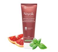 Niyok® Dentifrice à l'huile de coco bio "Orange Sanguine & Basilic" (75 ml) • Dentifrice naturel pour des dents blanches • Soin intensif & fraîcheur • Protège les gencives • Sans fluor & vegan