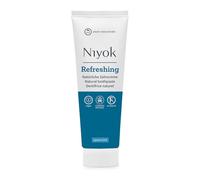 Niyok® Dentifrice Refreshing Spearmint (75 ml) • Dentifrice reminéralisant pour des dents saines • Soin naturellement doux et frais • Tube réduit en plastique • Sans fluorure et végétalien
